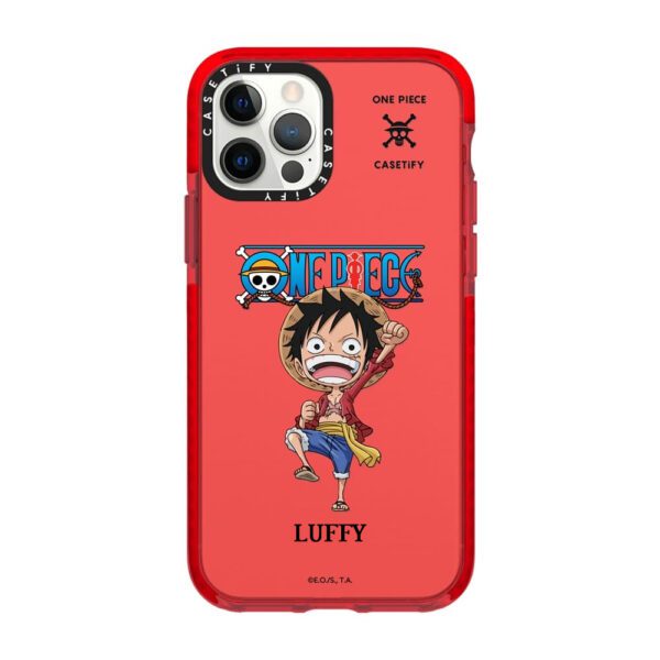 iPhone Case One Piece Luffy Rojo Transparente Casetify